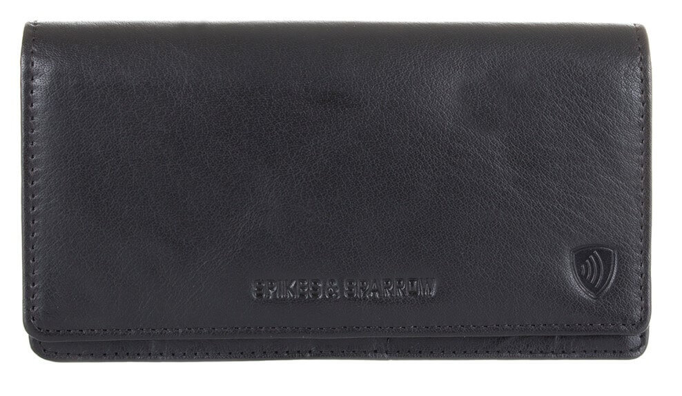 Černá kožená peněženka SPIKES & SPARROW