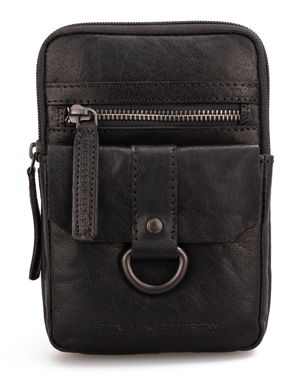 Černé kožené crossbody SPIKES & SPARROW Černé kožené crossbody 6951300