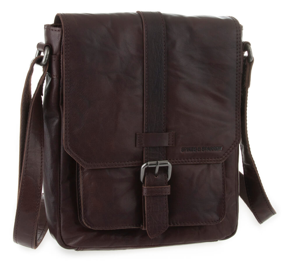 Černé kožené crossbody SPIKES & SPARROW Černé crossbody 2311000