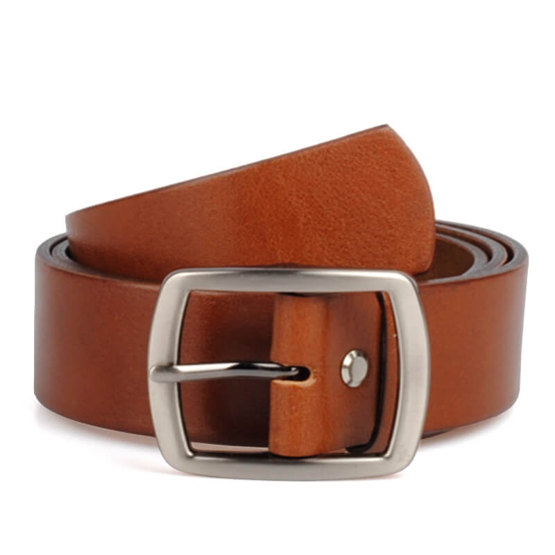Dámský kožený hnědý opasek 38mm hnědý koženy opasek