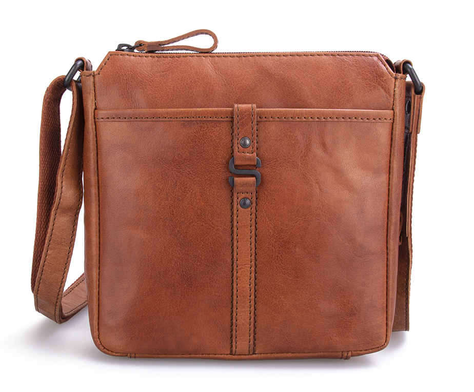 Brandy kožené crossbody SPIKES & SPARROW Hnědá kožená brašna