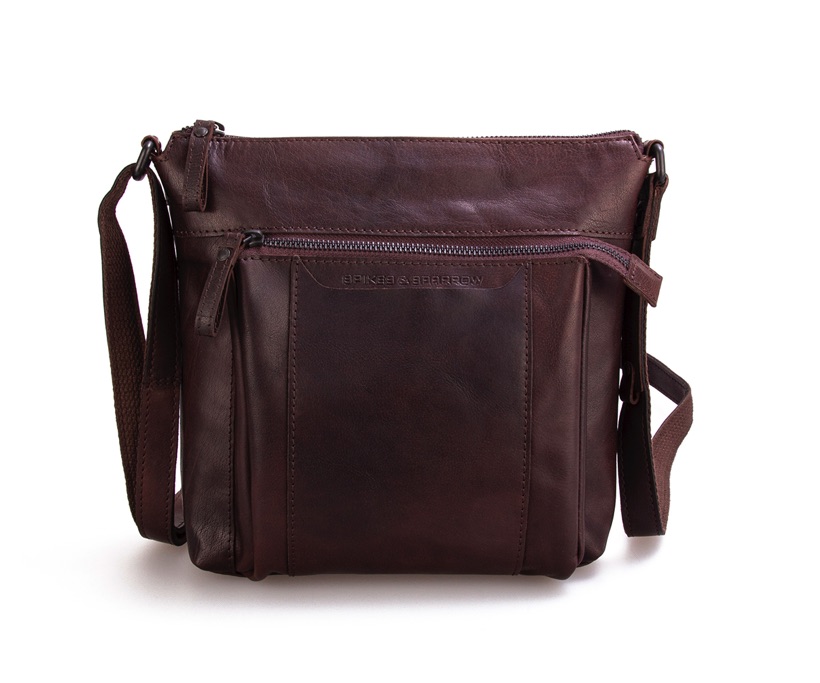 Hnědé kožené crossbody SPIKES & SPARROW hnědé kožené crossbody 8111001