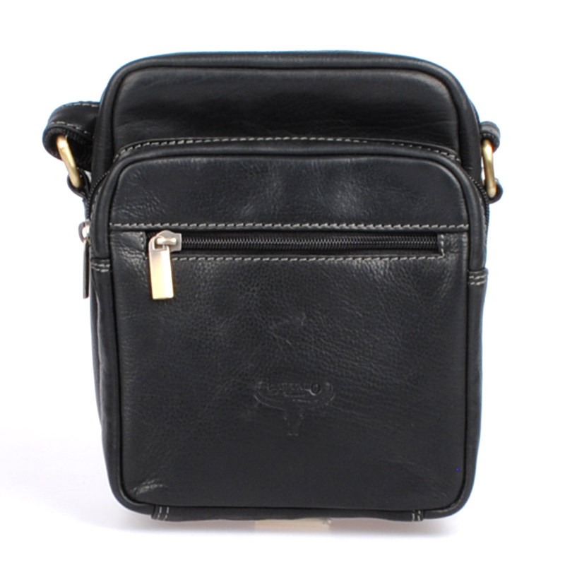 Černé kožené unisex crossbody Ćerné kožené crossbody
