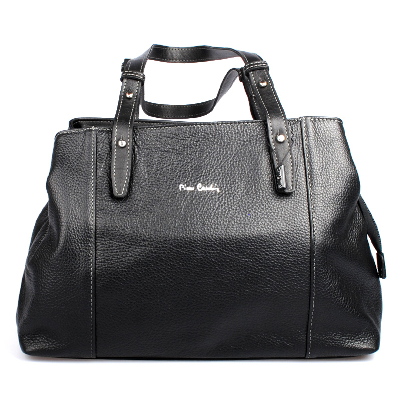 Černá kabelka Pierre Cardin 334BLACK Černá shopperka Pierre Cardin