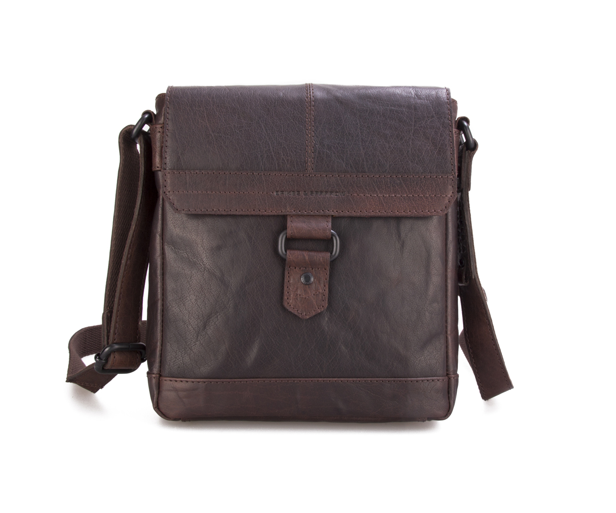 Tmavě hnědé kožené crossbody SPIKES & SPARROW hnědé kožené crossbody spikes and sparrow 4151301