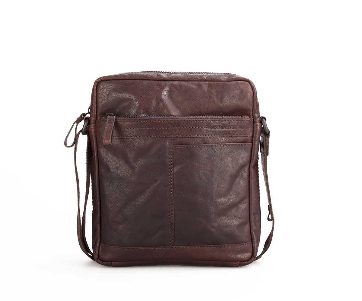 Hnědé crossbody SPIKES & SPARROW hnědé kožené crossbody spikes and sparrow 9951101