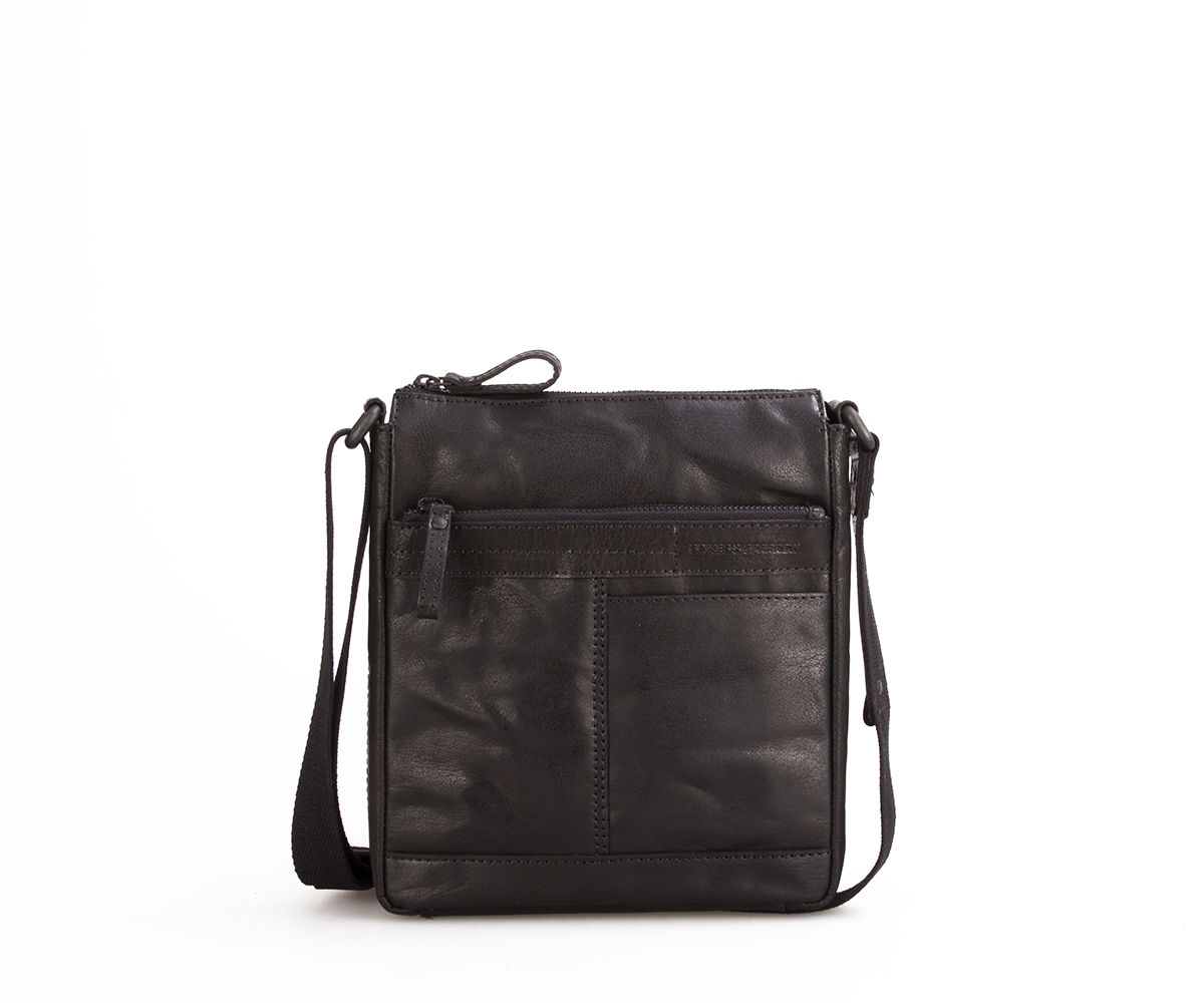 Černé crossbody SPIKES & SPARROW Černé kožené crossbody spikes and sparrow 9951200