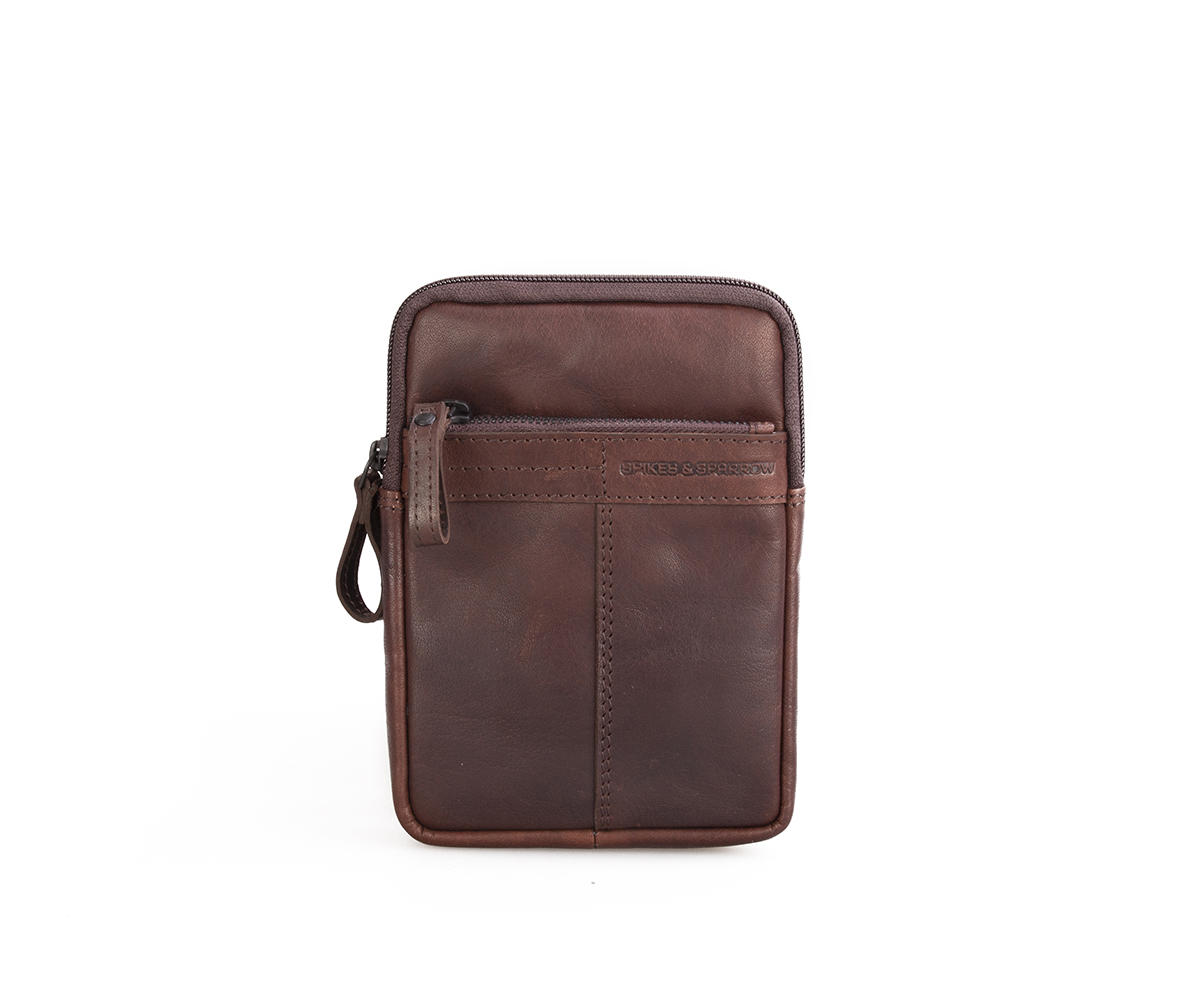 Hnědé kožené malé crossbody SPIKES & SPARROW hnědé kožené crossbody 9951401