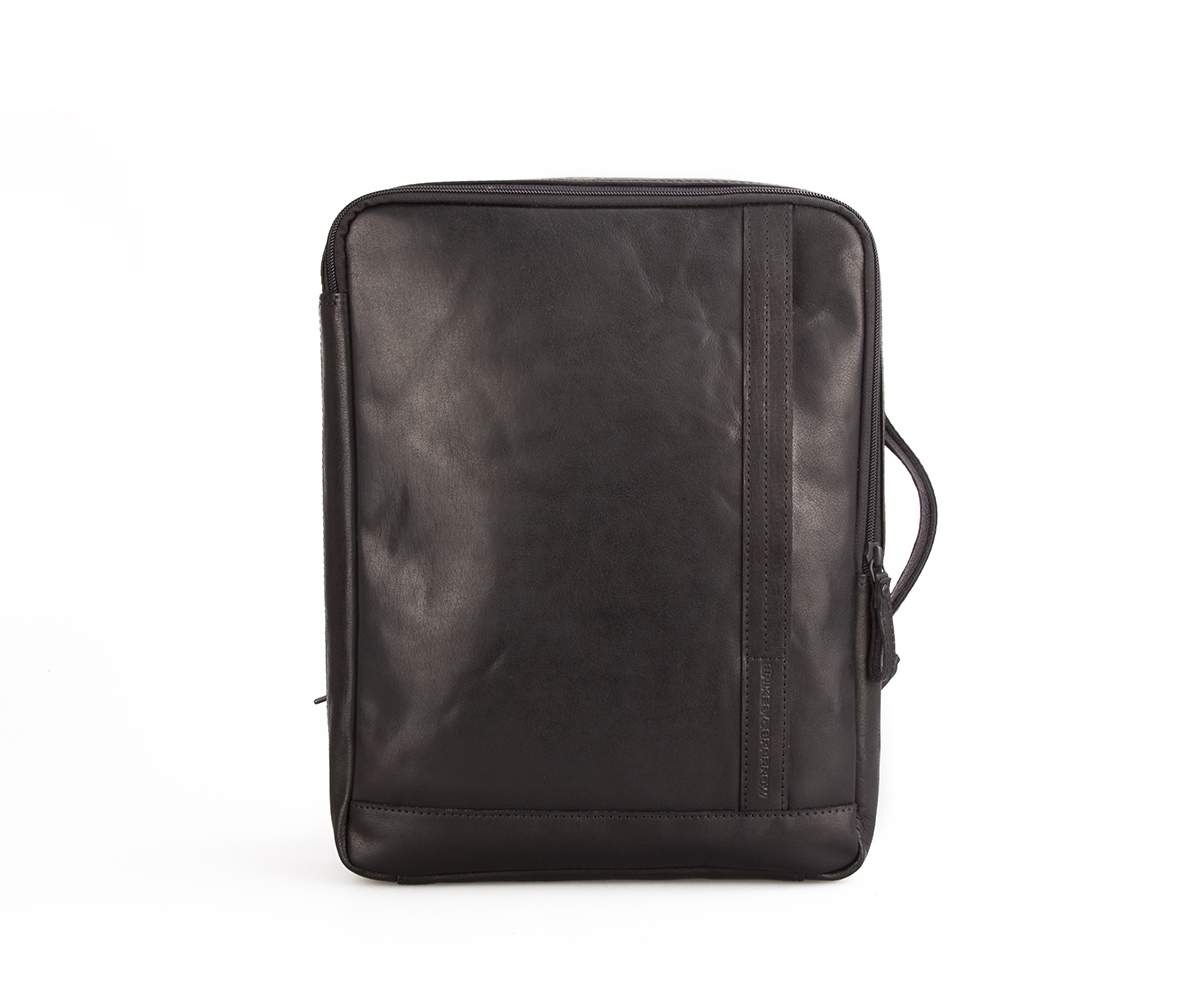 Černá kožená taška/batoh 