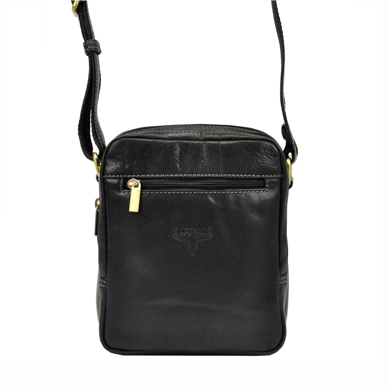 Černé kožené crossbody černé kozene crossbody