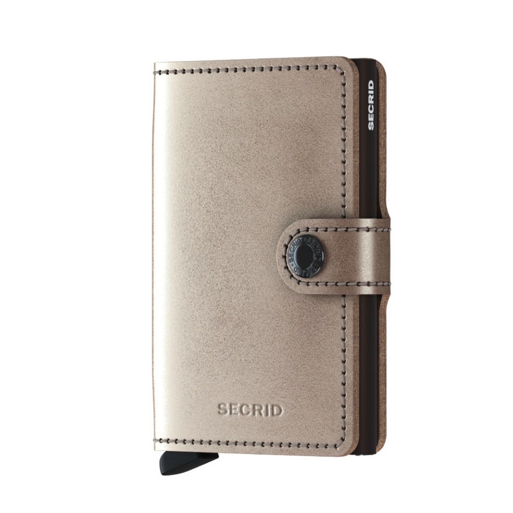 Stříbrná peněženka SECRID Miniwallet Metallic Cham