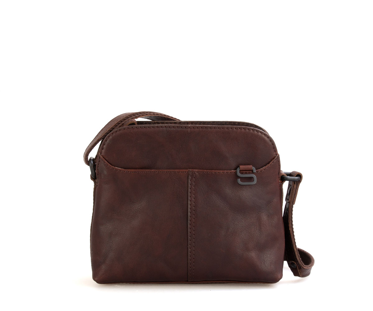 Dámské hnědé kožené crossbody SPIKES & SPARROW Hnědé kožené crossbody A111201