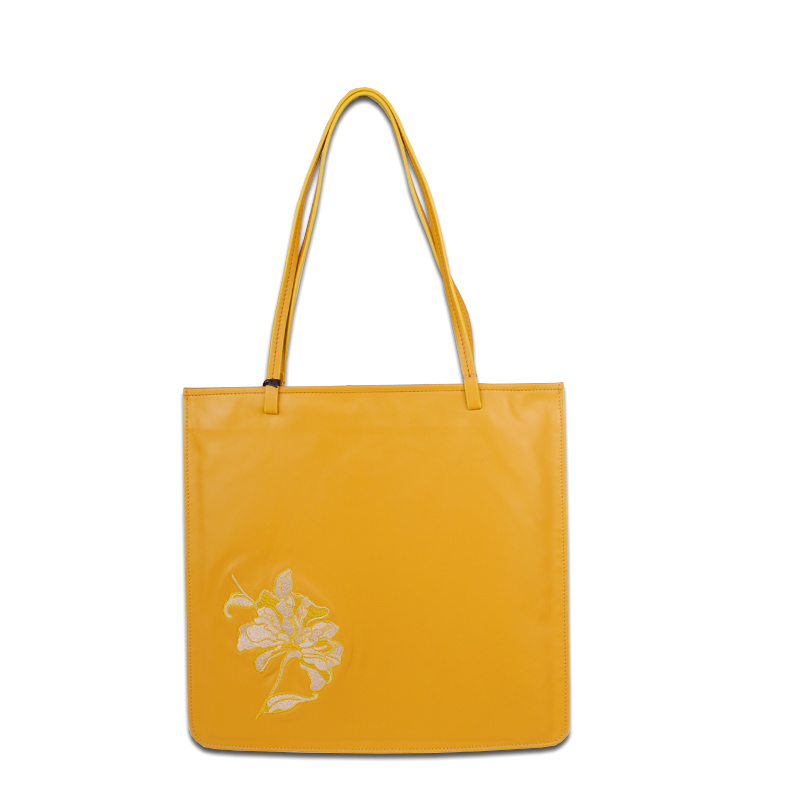 žlutá kožená taška Gianni Conti 3564735