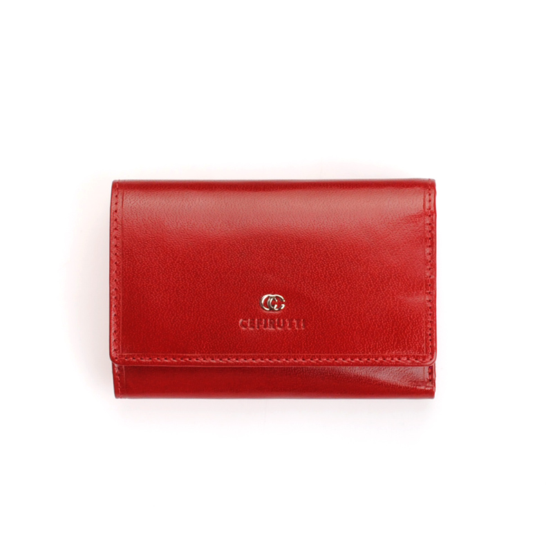 červená kozena peněženka