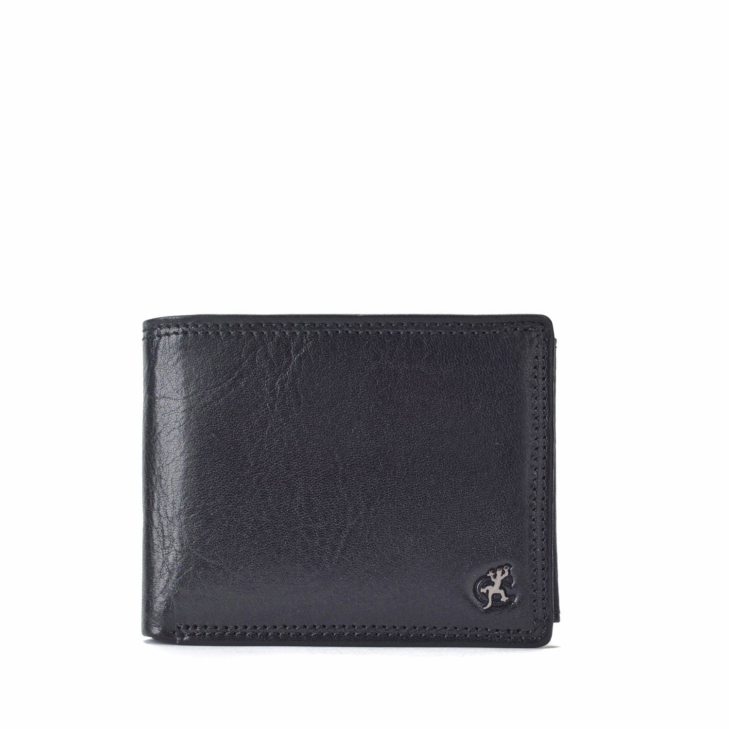 Černá kožená pánská peněženka Cosset Komodo 4488