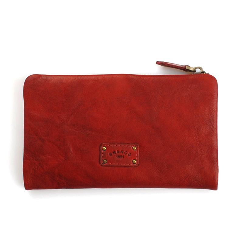 Dámská kožená červená peněženka 51085