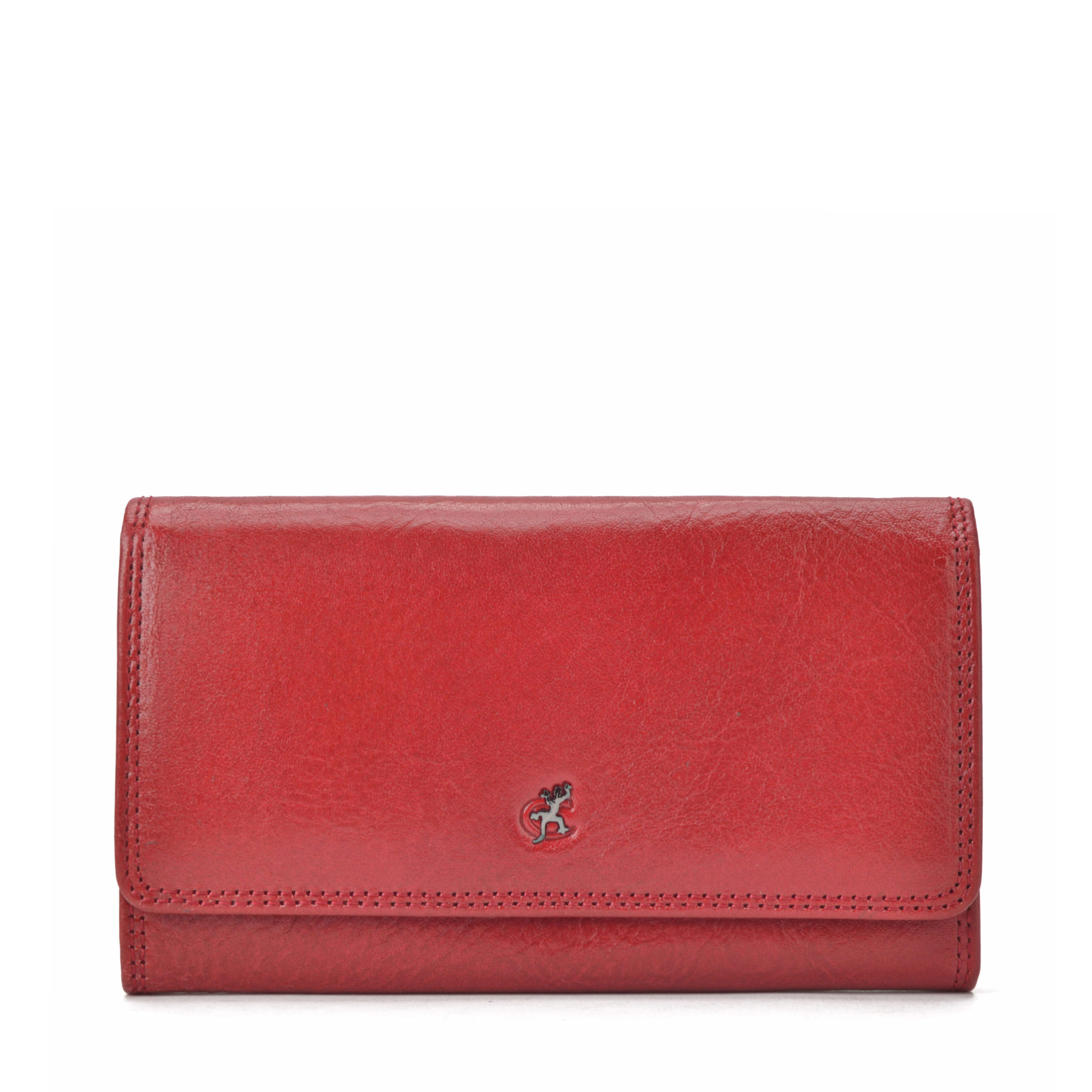 Červená dámská kožená peněženka Cosset Komodo 4427