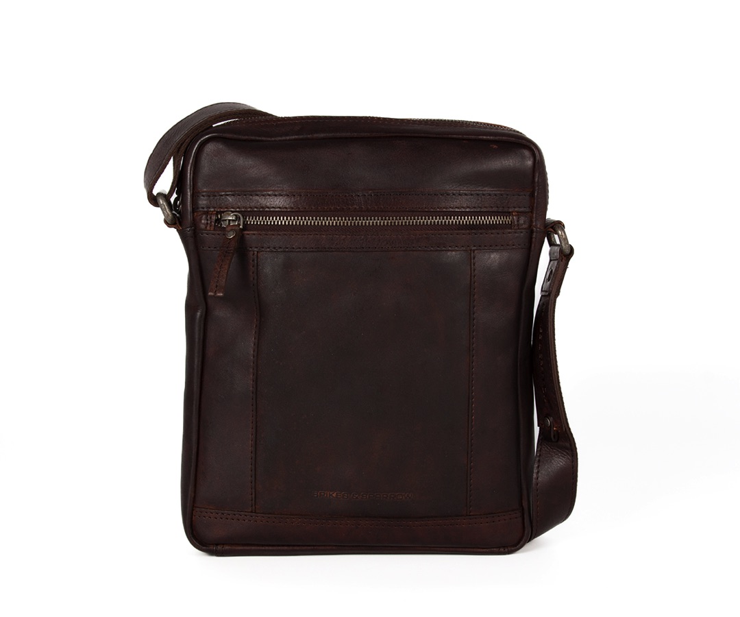 hnědé kožene crossbody 30341067