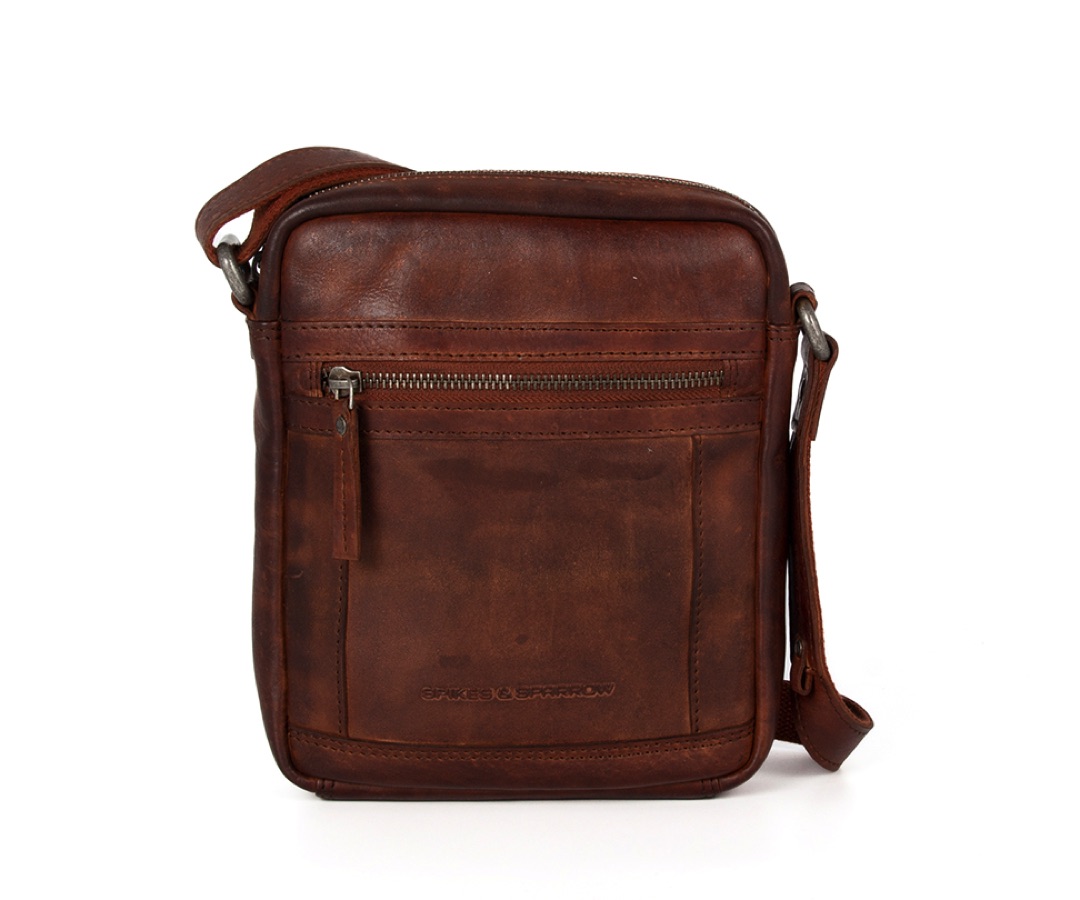 hnědé kožene crossbody 30341147