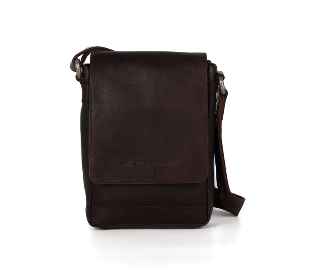 hnědá kožene crossbody 30345067