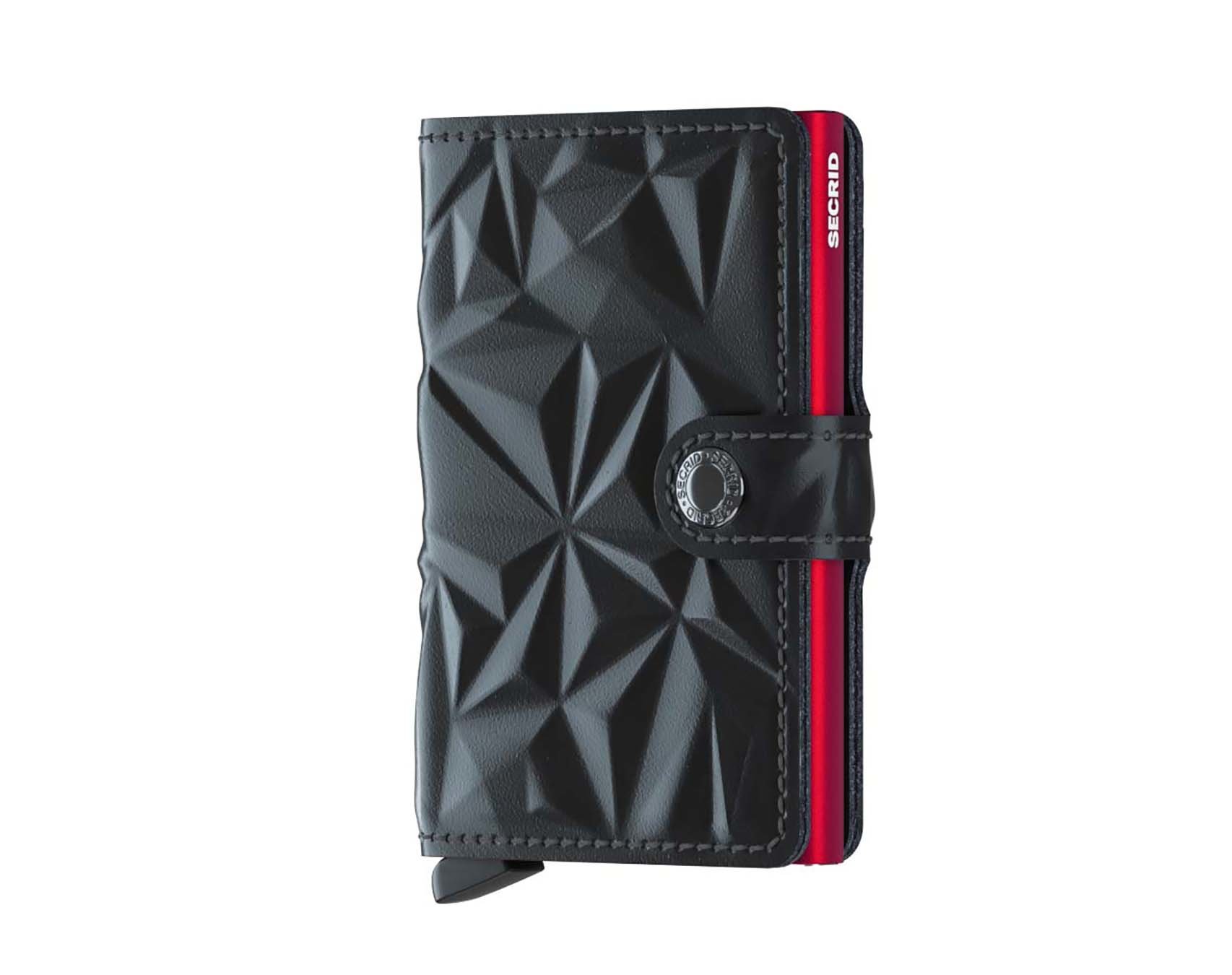Černá peněženka SECRID Miniwallet Prism Black-Red