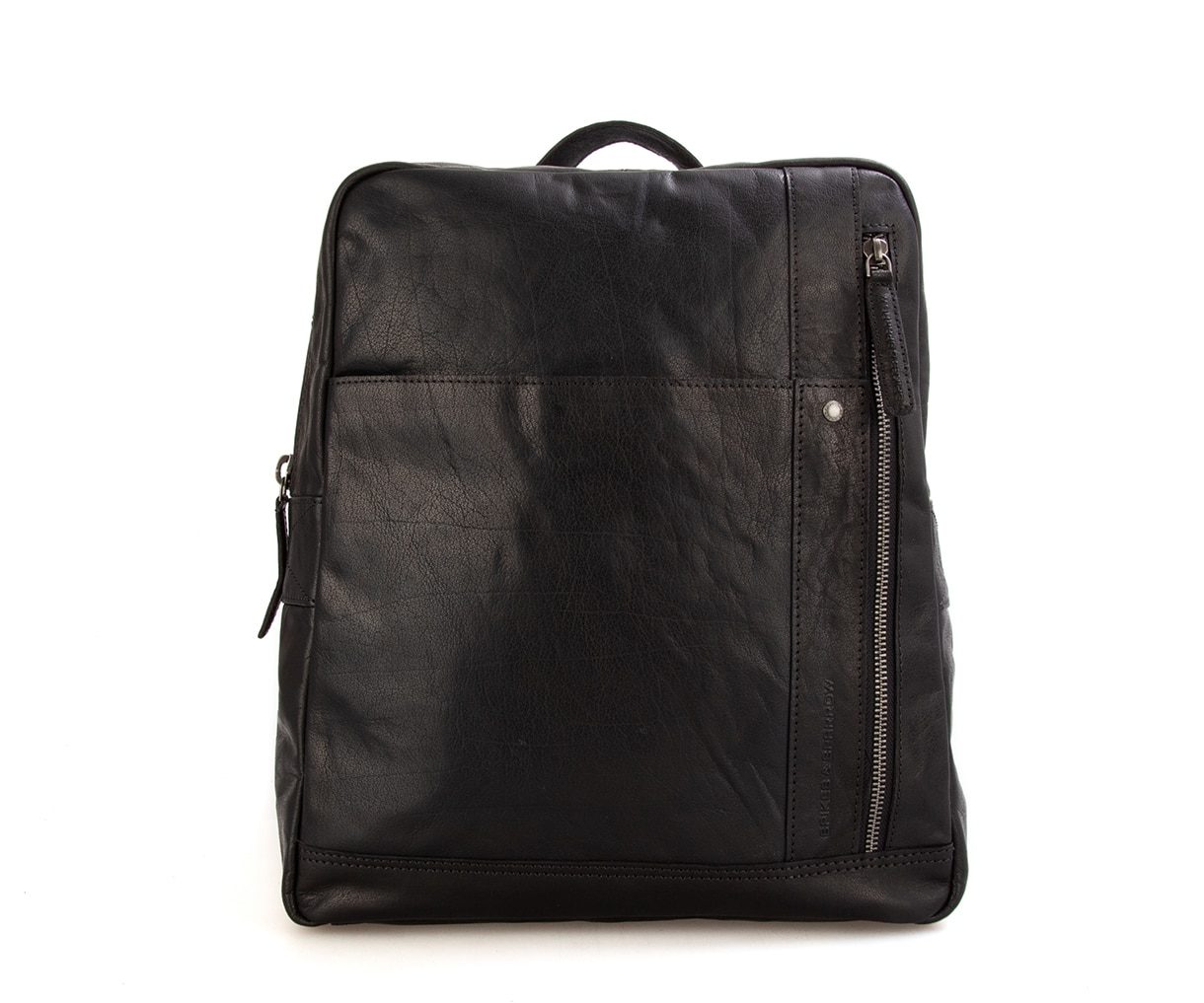černý kožený batoh 69530B00