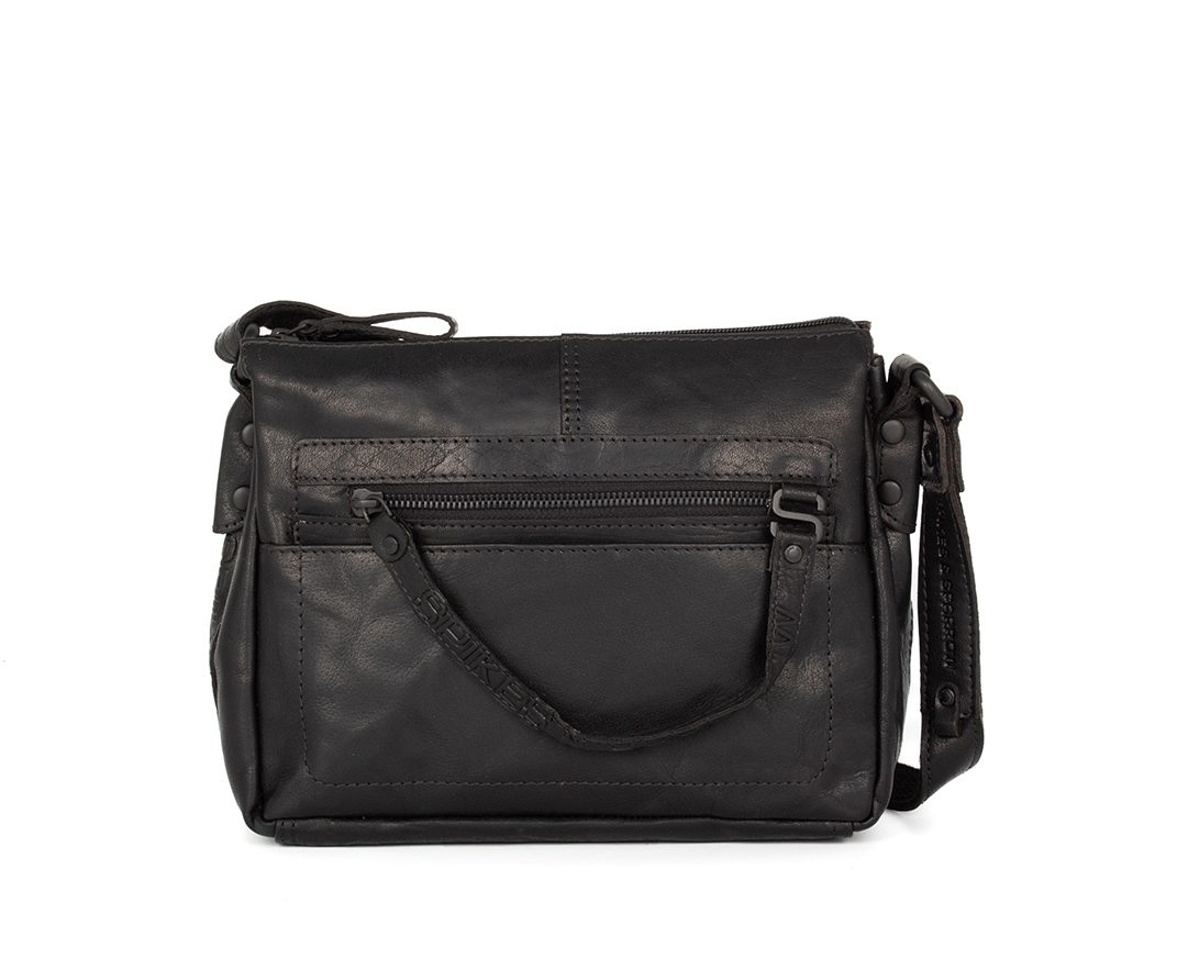 černé dámské kožené crossbody B111100