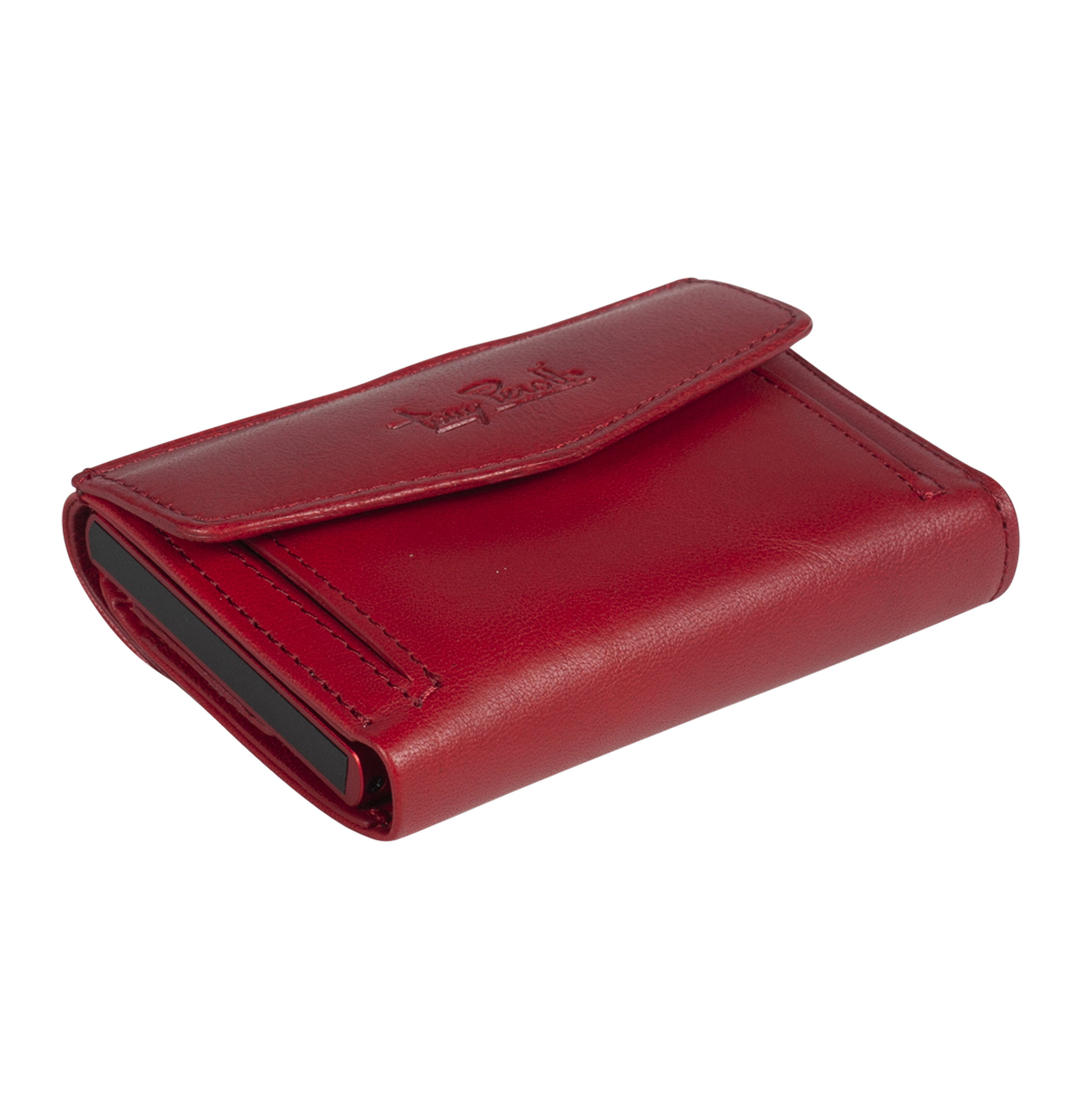 Červená kožená minipeněženka Tony Perotti