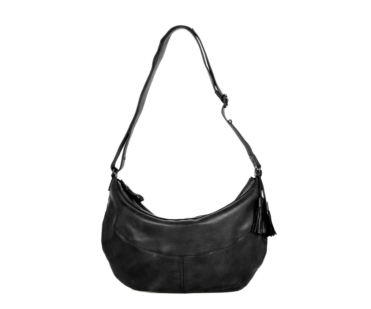 Černá kožene crossbody 58711100