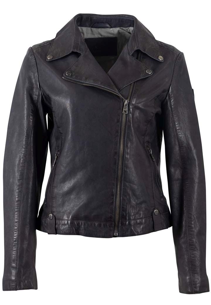 Dámský černý kožený křivák MWXarah DB