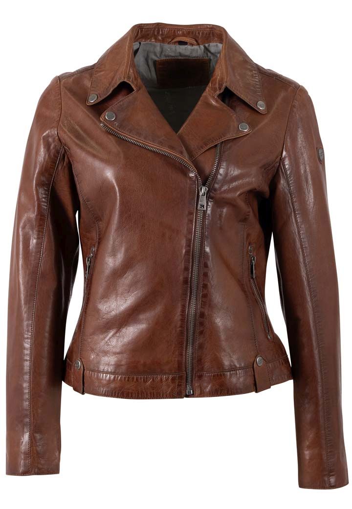 Dámský koňakový kožený křivák MWXarah DB