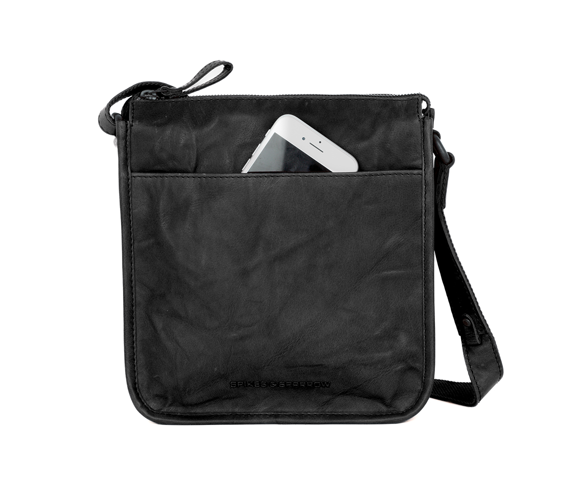 Černé kožene crossbody 60118000