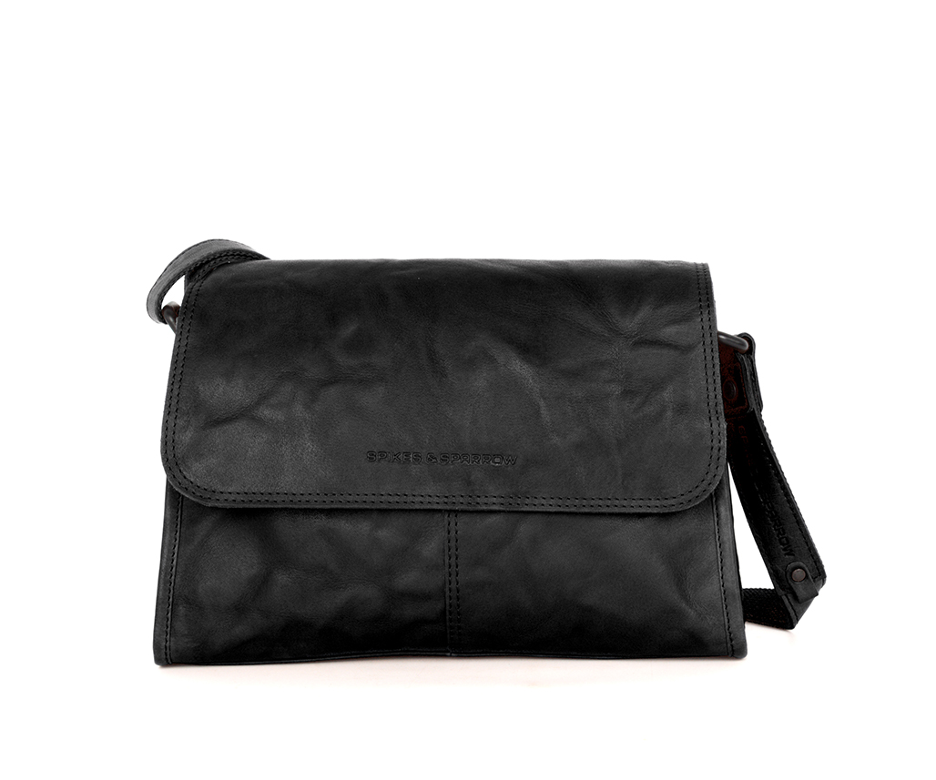 Černá kožená kabelka 60118000