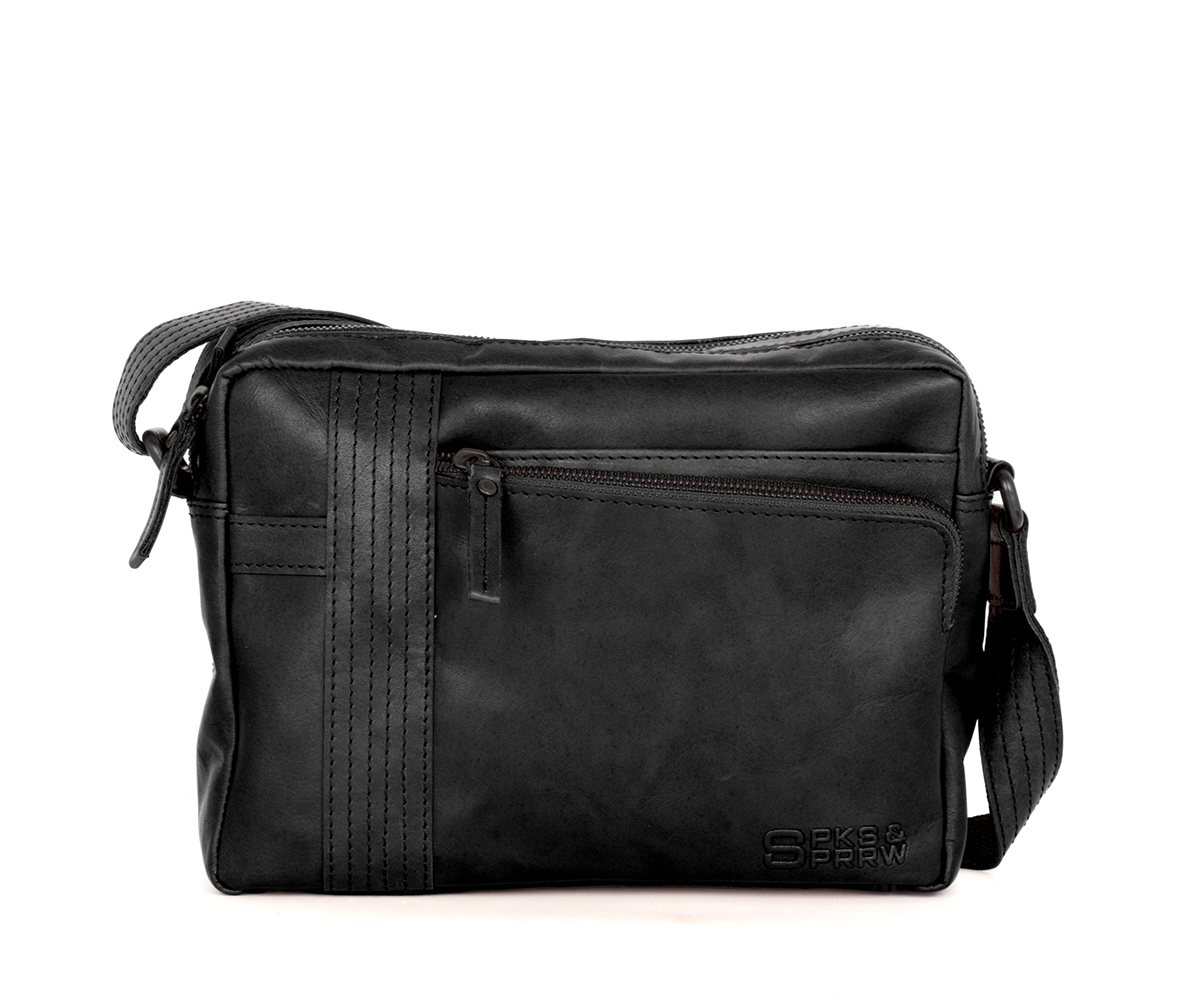 Černé kožene crossbody 60151000