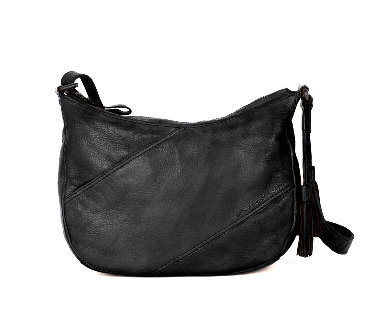 černá kožená kabelka 60711000