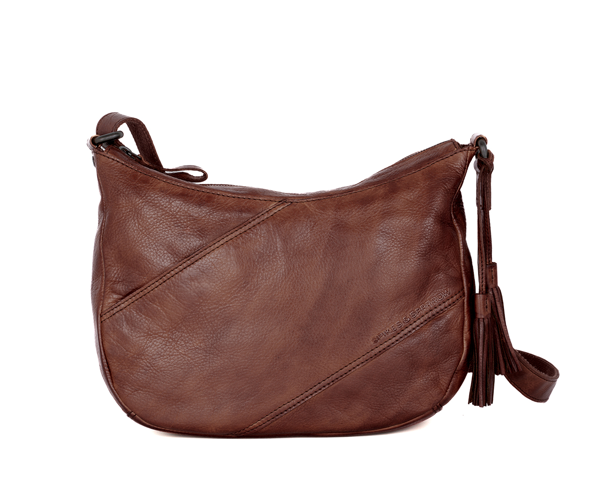 Hnědá kožená kabelka 60711067