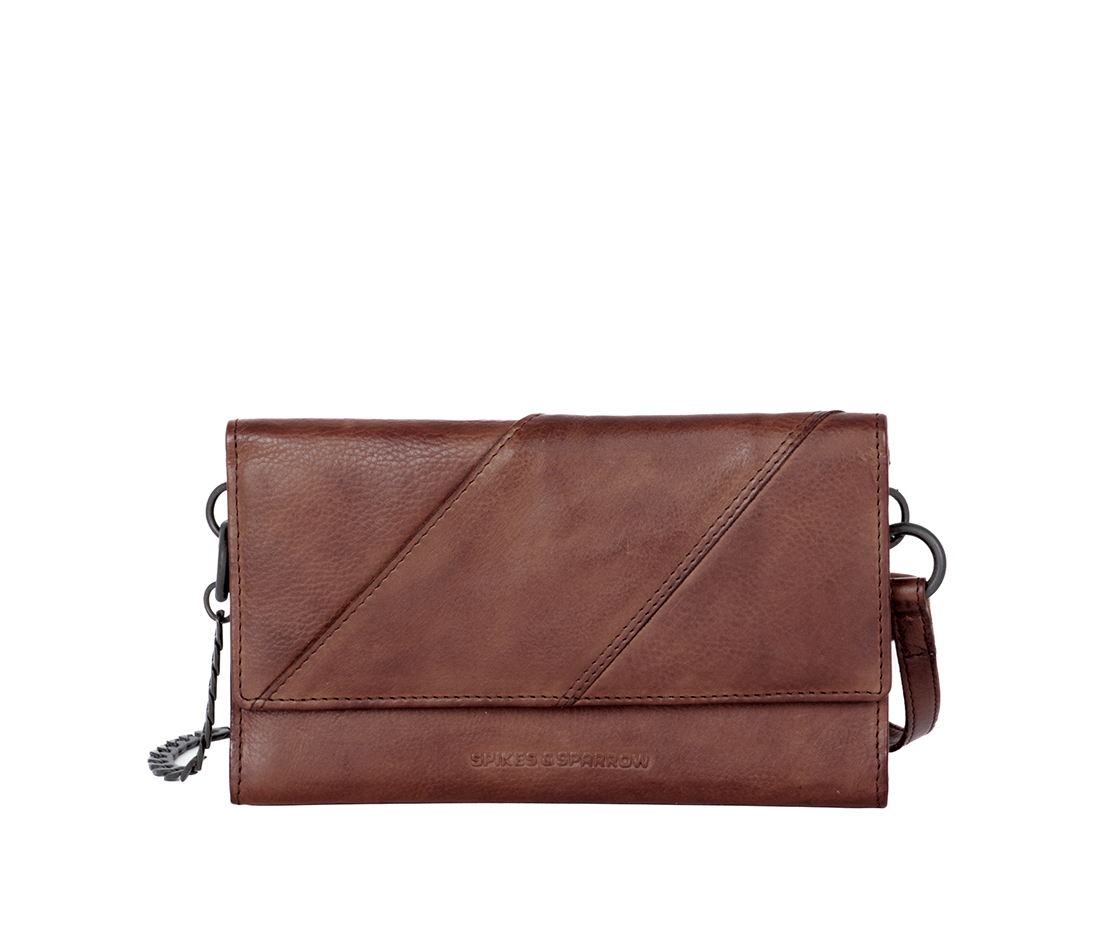 Hnědá kožená kabelka 60715067