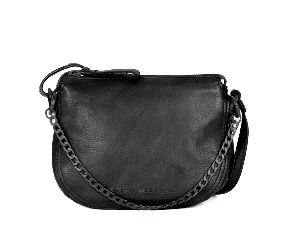 Černá kožená kabelka 60715100