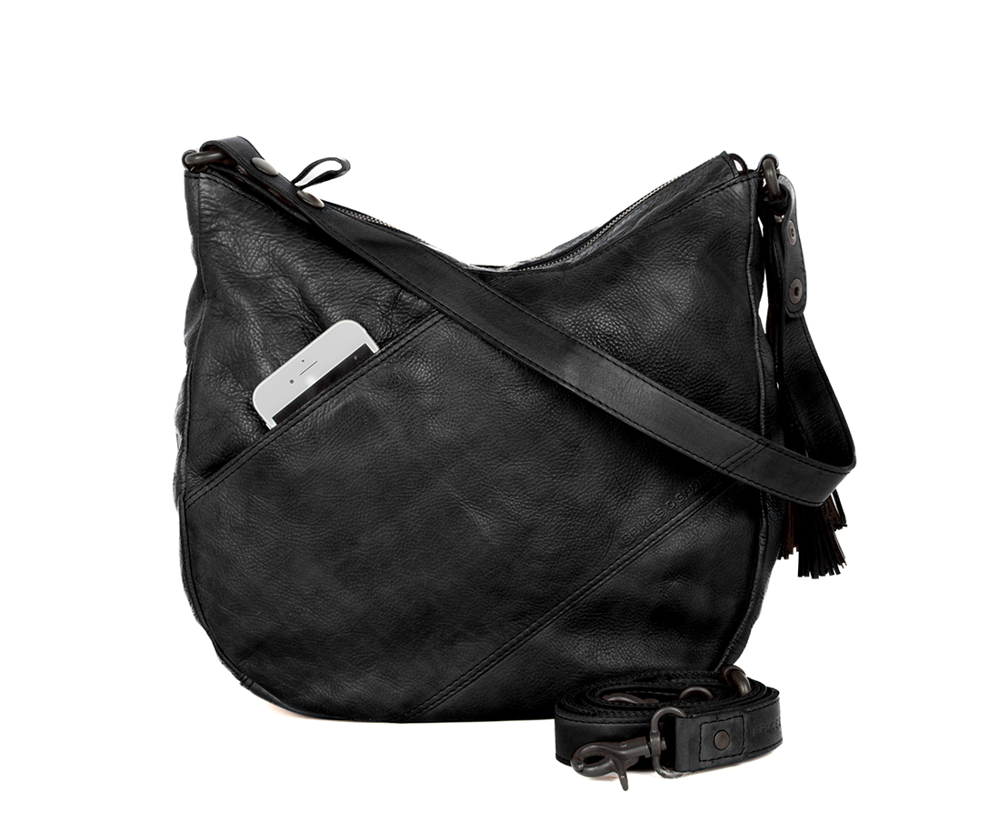 Černá kožená kabelka 60717100