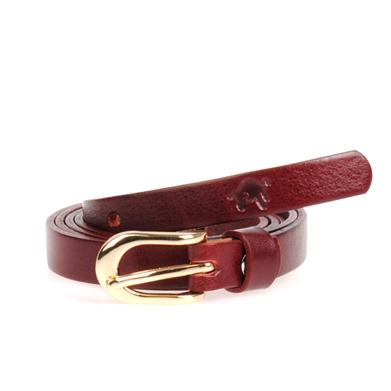 bordo dámský koženy opasek