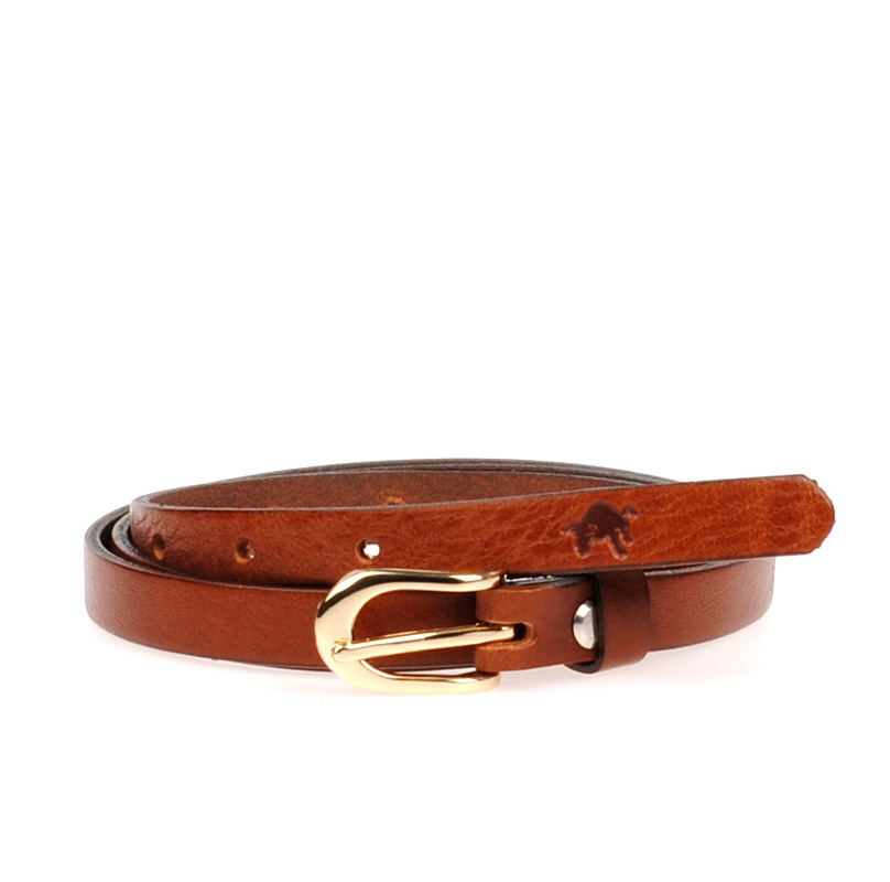 Hnědý dámský koženy opasek