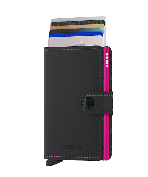 Peněženka SECRID Miniwallet Matte MM-Black&Fuchsia SECRID