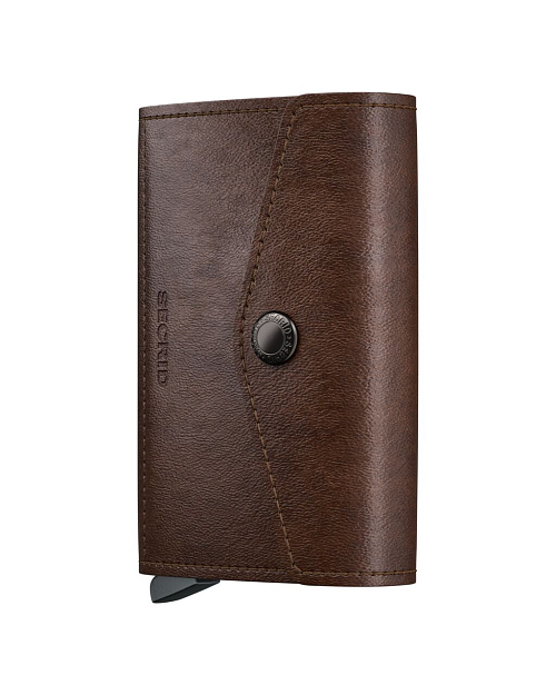 Tmavě hnědá kožená minipeněženka Secrid Envelope Vintage Chocolate EV-Chocolate