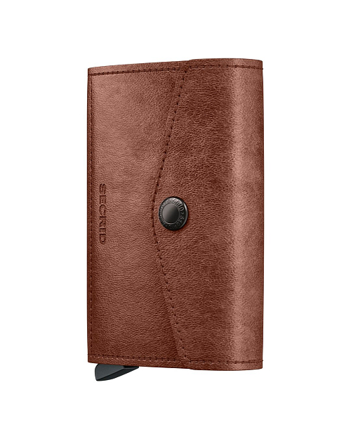 Hnědá kožená minipeněženka Secrid Envelope Vintage Cognac EV-Cognac