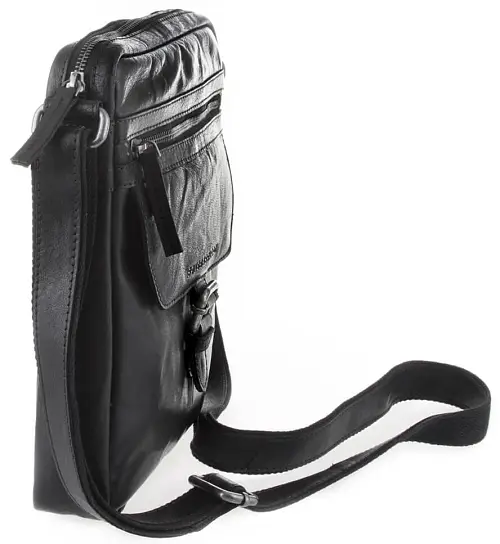 Černé kožené crossbody SPIKES & SPARROW
