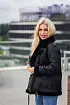 Dámská černá kožešinová pilotka oversize. Kožich, dubeňák RENATA