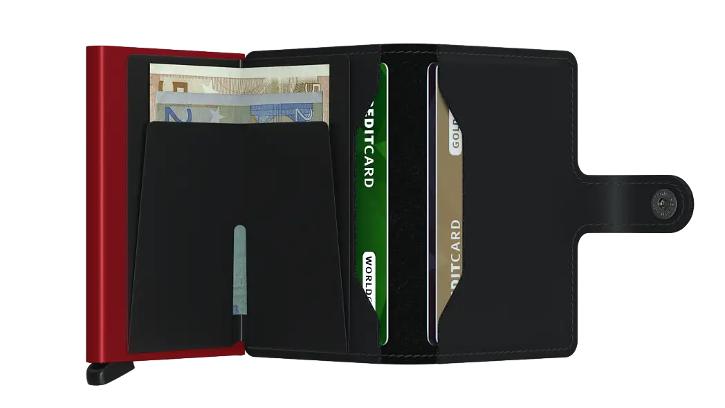 Peněženka SECRID Miniwallet Matte MM-Black&Red SECRID