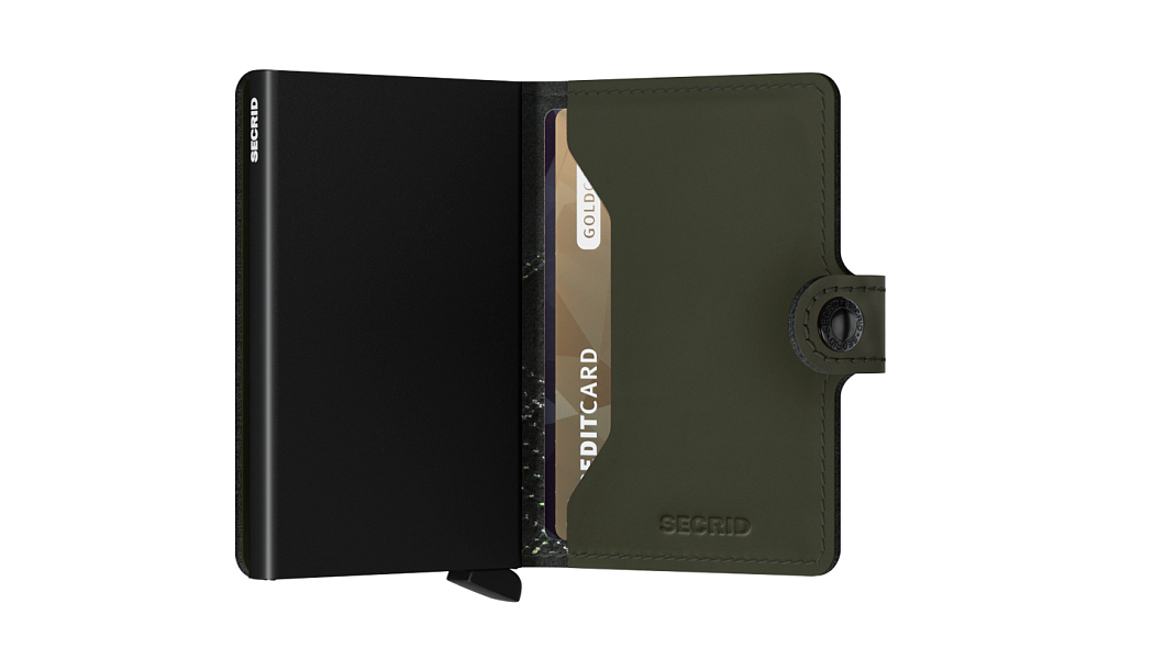 Zelená peněženka SECRID Miniwallet Stitch Linea MSt-Linea Lime SECRID