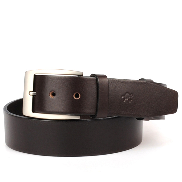 Pánský kožený hnědý opasek 40mm