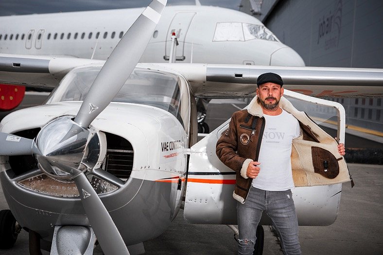 Pánská hnědá kožešinová pilotka JACK